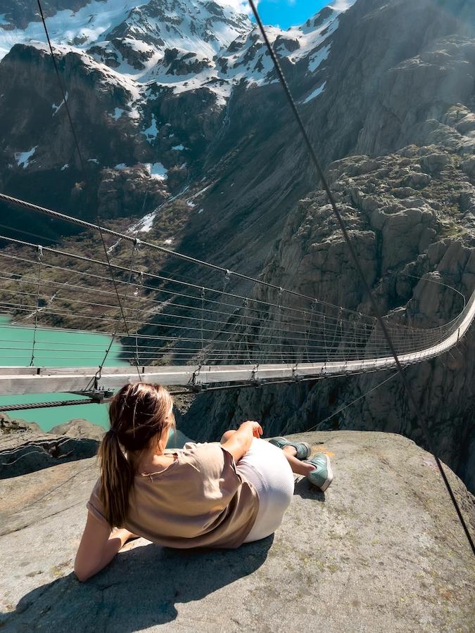 Alpy Szwajcarskie Triftbrucke